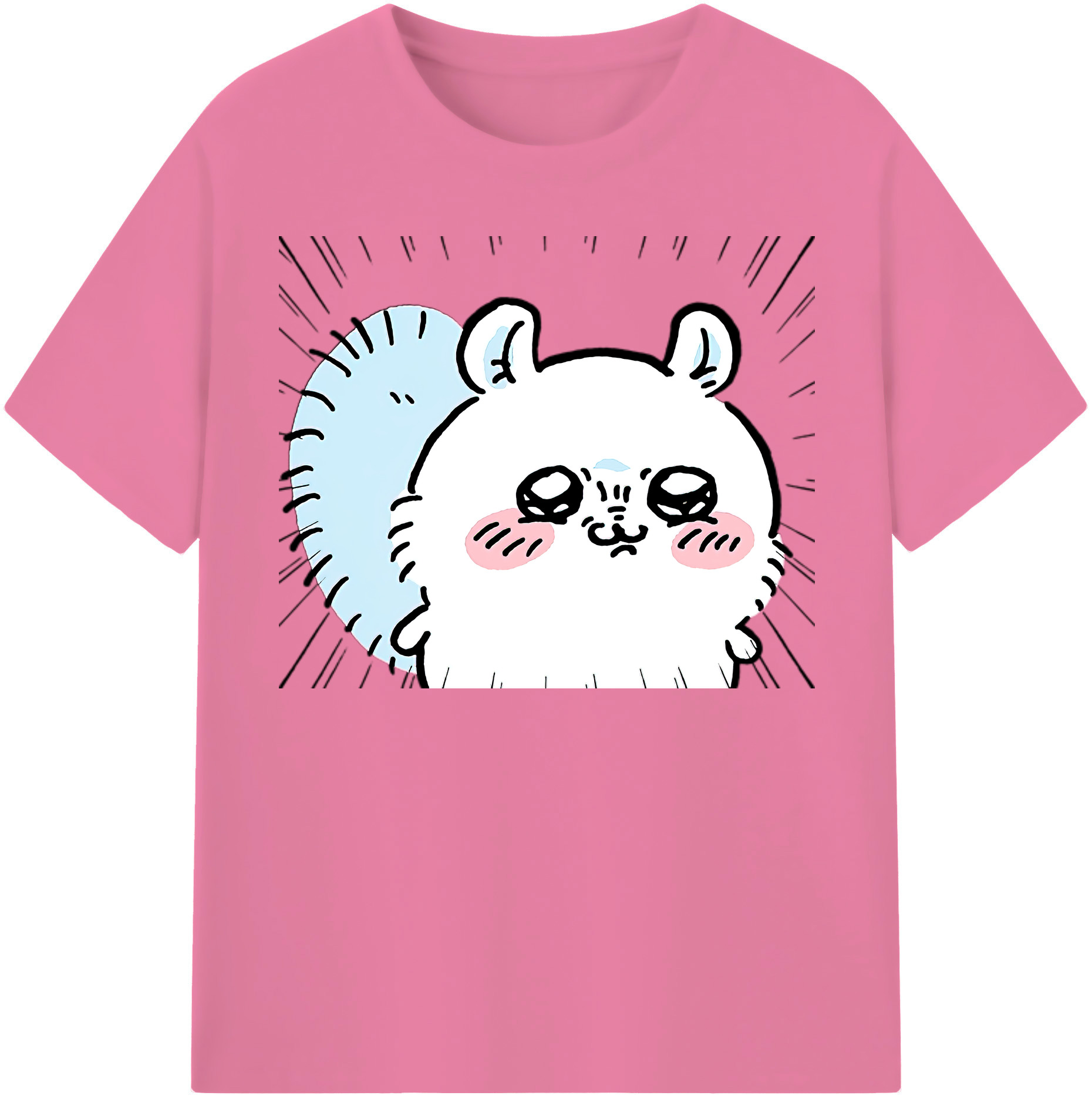 （画像用） ちいかわ モモンガ Chii-kawa Momonga 綿100％半袖Tシャツ（フロントプリント）